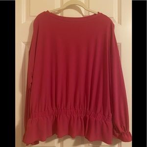 NWOT Willow Drive hot pink top.